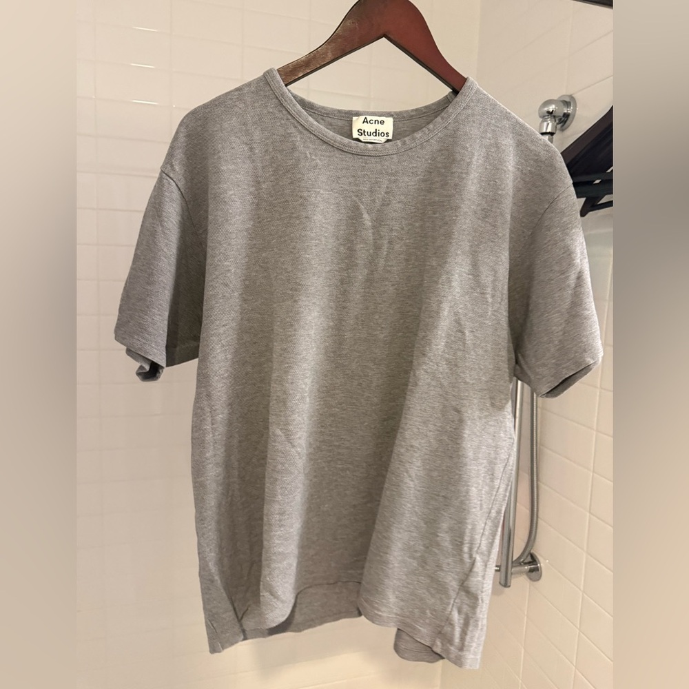 Acne Studios Light Gray Short Sleeve Tee